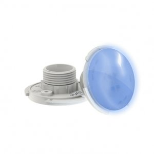 Blaue Poolleuchte Ø50mm für Unterwasserbeleuchtung.