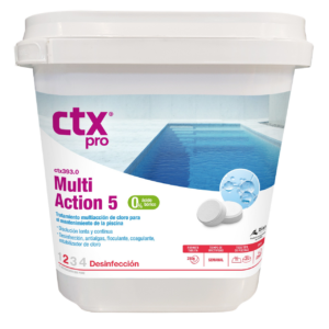 Multiaktions-Chlortabletten für die Poolpflege, 5 kg, schnelle und effektive Desinfektion.