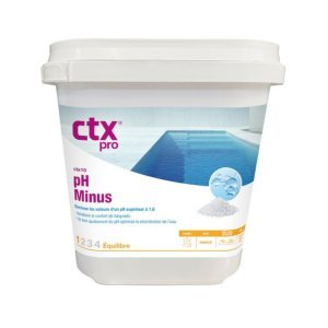 pH Minus 5 kg für Poolwasser, geeignet für pH-Wert 7,6.