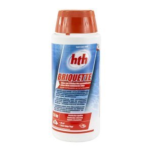 HTH Briquette Chlortabletten für Poolreinigung, 2,5 kg.