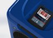 Wärmepumpe für Pool mit digitaler Bedieneinheit und einstellbarer Temperatur.
