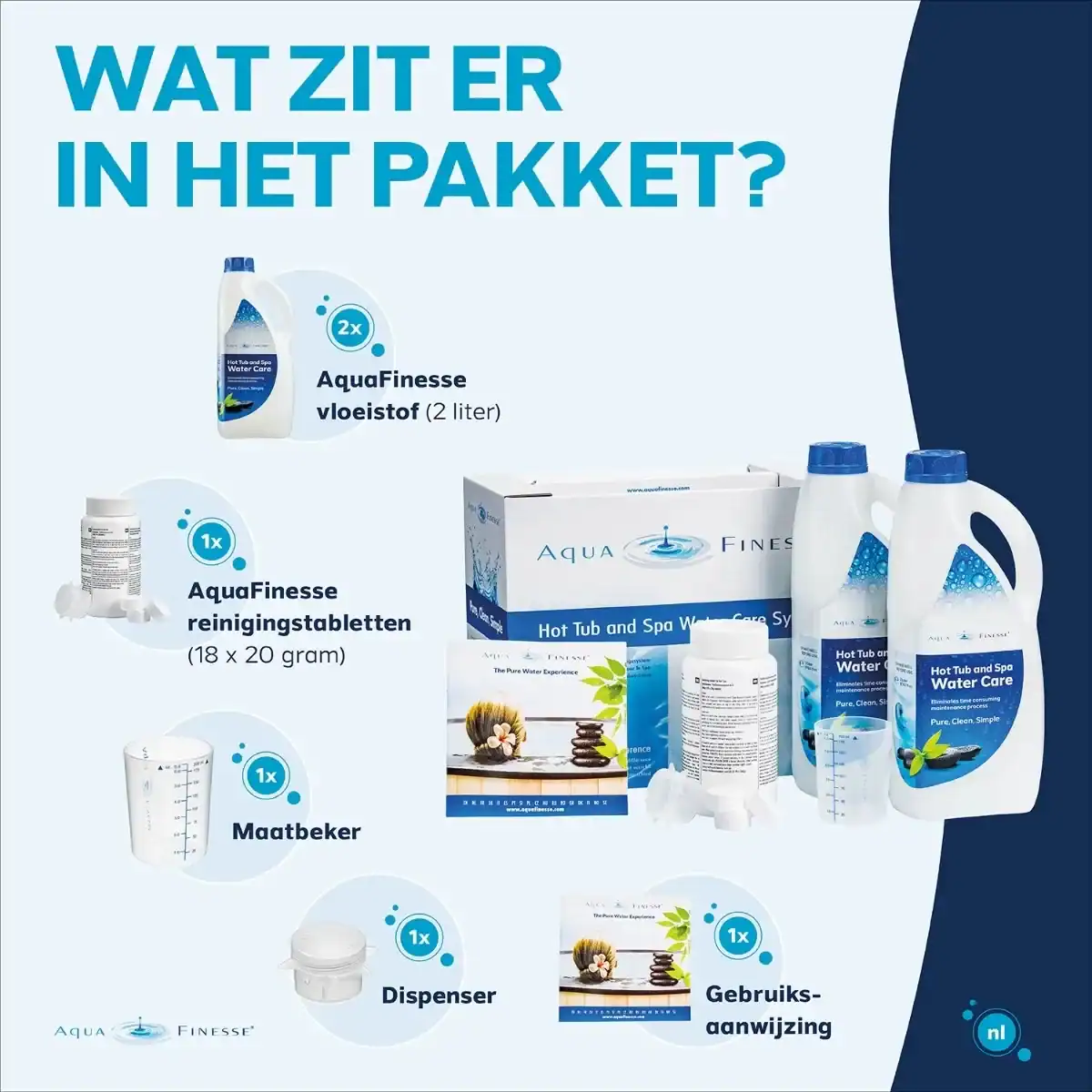 AquaFinesse Spa und Hottub Wasserpflege-Set