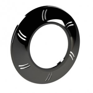 Schwarze Zierblende für Poolabdeckung, 100mm Durchmesser, geeignet für Adagio Pro.