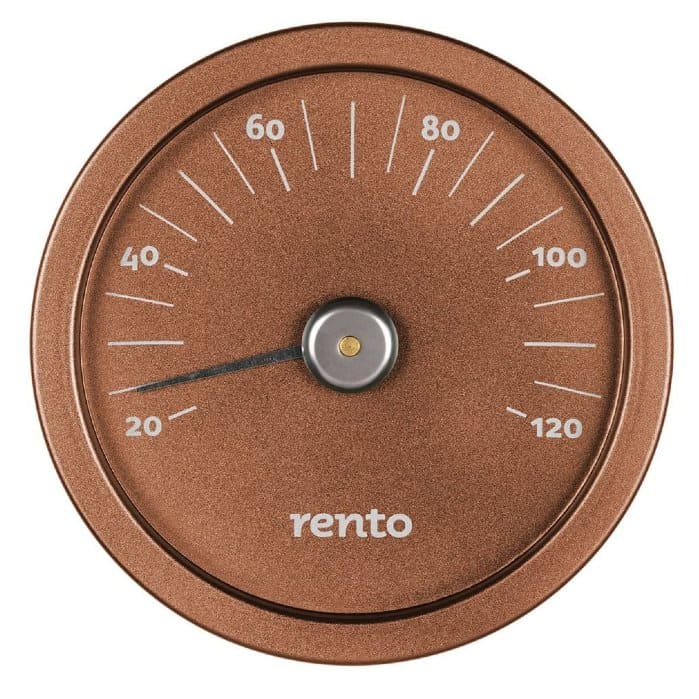 Rento Aluminium-Thermometer - Kupfer/Braun