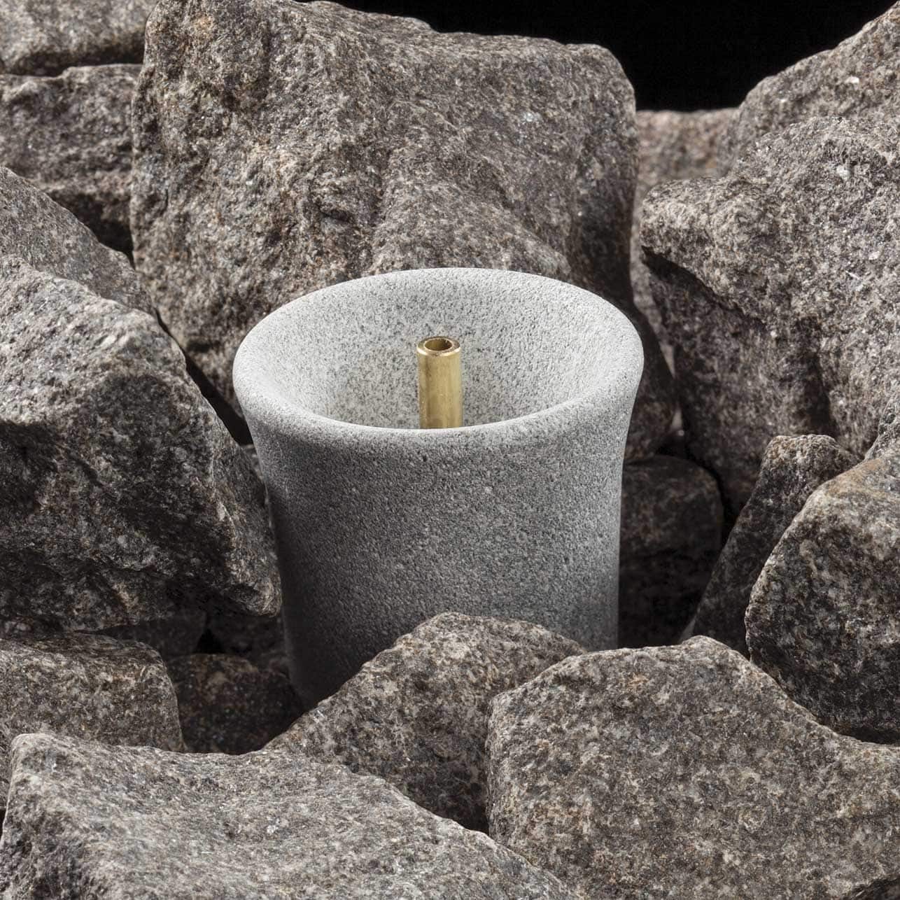 Hukka Sisukas Aromaverdampfer aus Speckstein, rustikales Design.