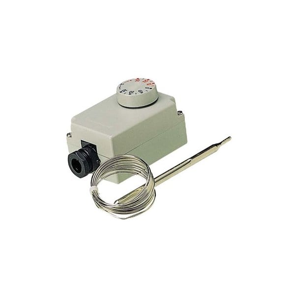Manuelles Frostschutz-Kit für Pools mit Thermostat und Sensor.