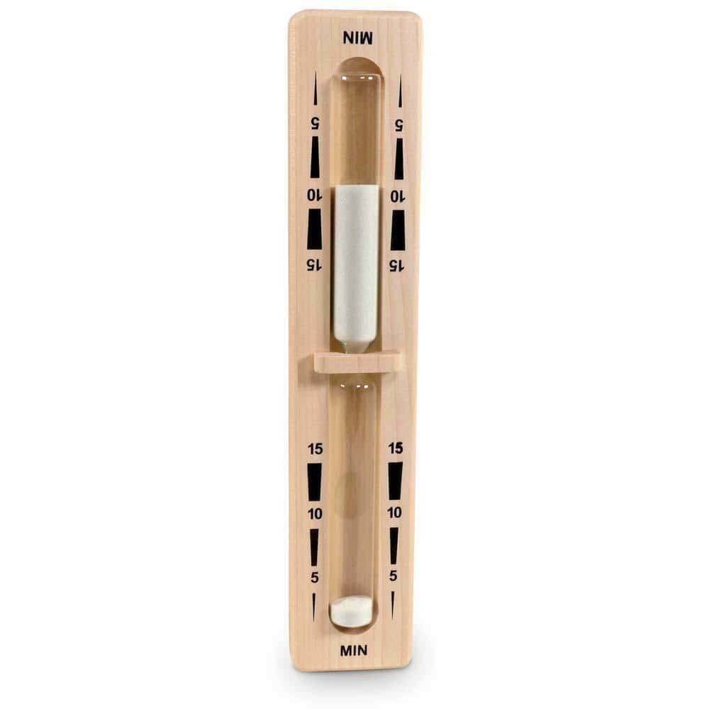 Sauna-Sanduhr Premium 15 Min. - Weißer Sand - Eliga