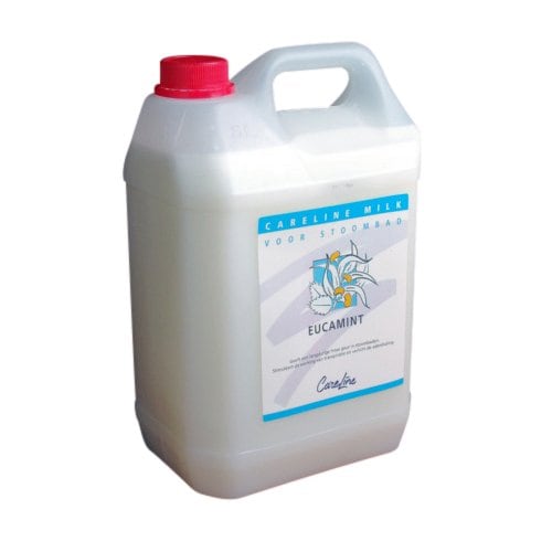 Eucamint-Milch für Dampfbad, Pflegeprodukt für Entspannung und Hautpflege.
