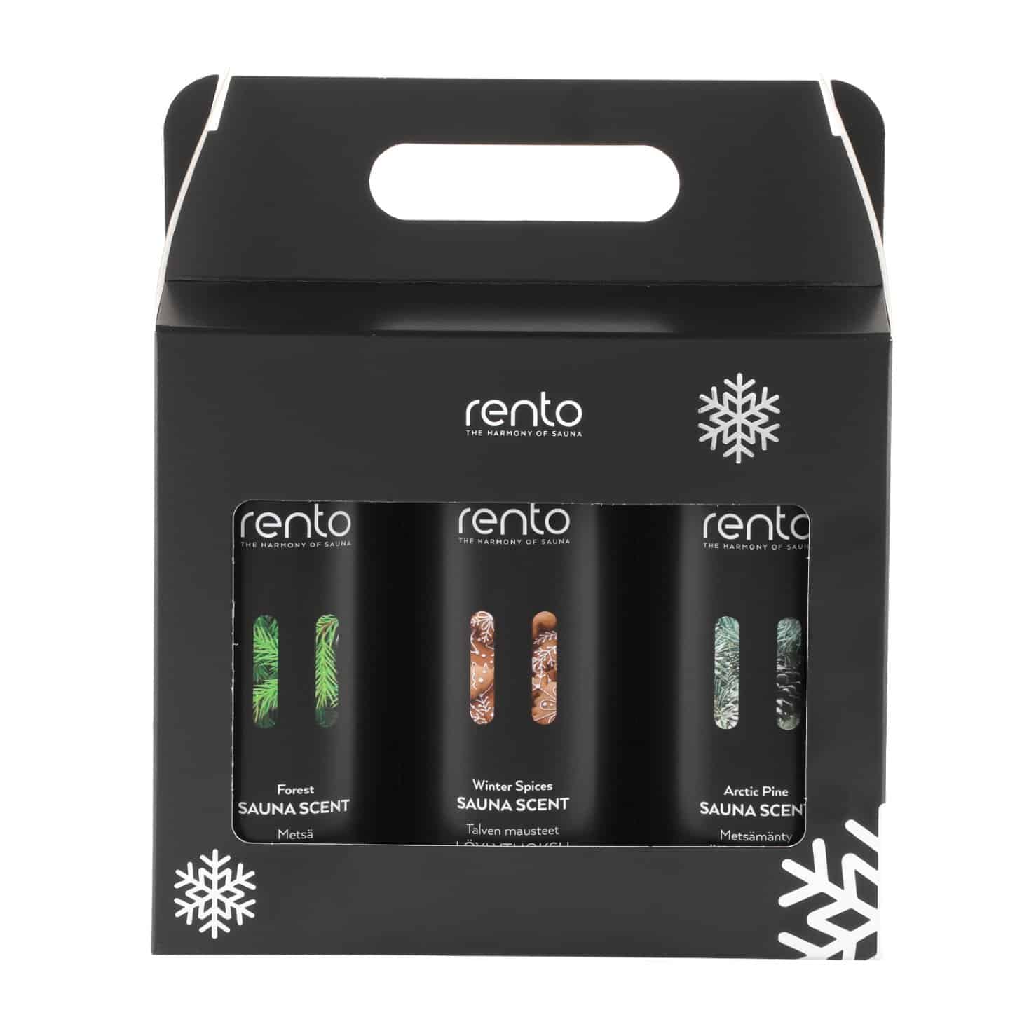 Rento Geschenkbox Saunaduft Limited Edition 3 x 400 ml