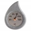 Temperaturmesser für Sauna aus Speckstein, Hukka Pisarainen Design.