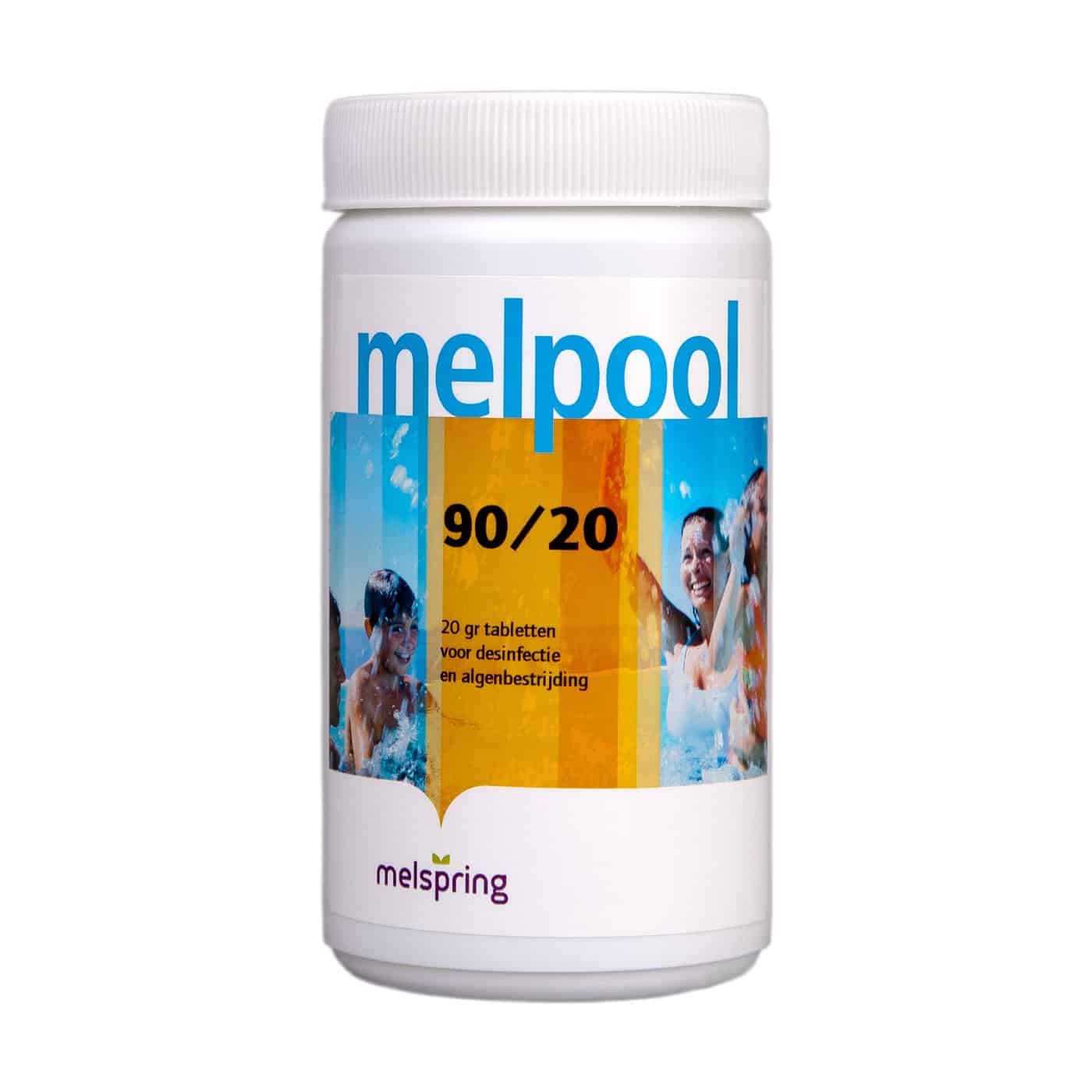 Kleine Chlortabletten für Pooldesinfektion, 20g, 1kg Verpackung.