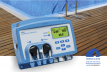 Sicherheitssystem für Poolwasser mit Elektrode und Installationskit.
