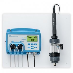 Sicherheitssystem für Poolwasser mit pH- und Redoxmessung, inklusive Elektrode und Installationskit v.
