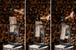 Holzspalter King XL im Einsatz beim Spalten von Holz.