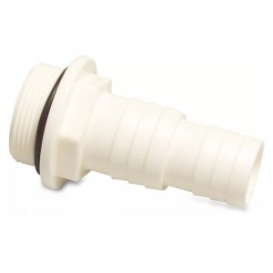 Kupplung 38/32 mit 1,5" Gewinde für Poolinstallationen.