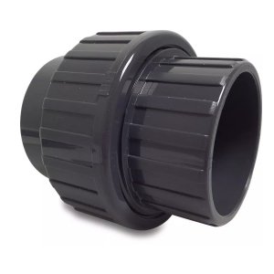 PVC 3/3 Kupplung 63mm mit Klebeverbindung für Poolinstallationen.