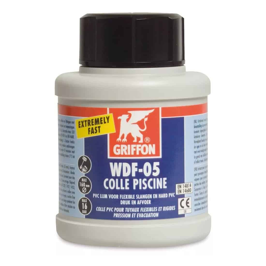Griffon WDF-05 PVC-Kleber für Poolschläuche, 250ml, schnelle Haftung.