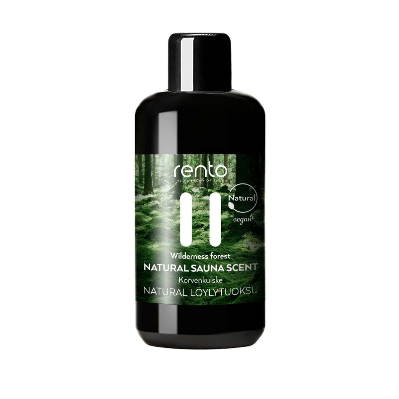 Natürlicher Saunaduft Wilderness Forest 100 ml, ideal für ein beruhigendes Saunaerlebnis.