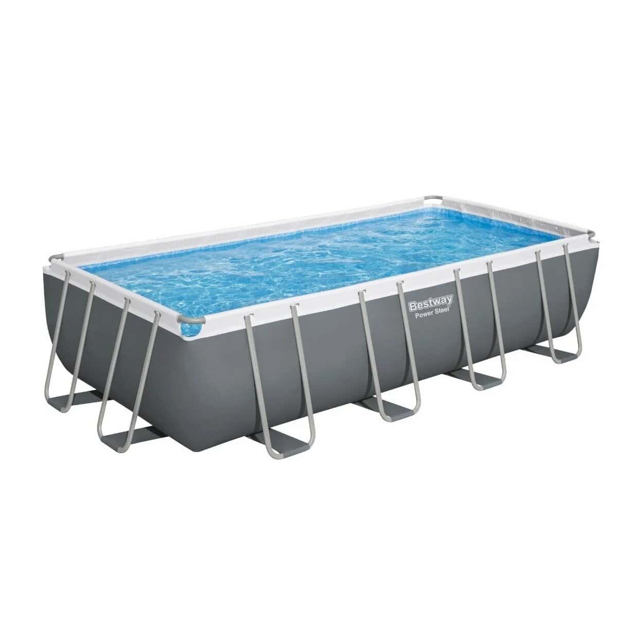 Bestway Power Steel Pool - 488 x 244 x 122 cm - mit Filterpumpe und Zubehör