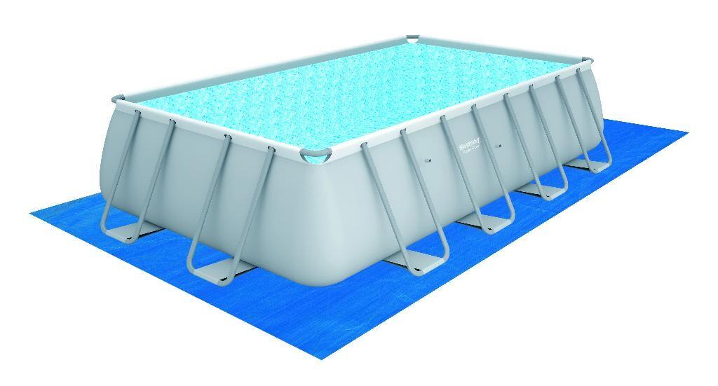 Bestway Power Steel Pool mit Filterpumpe und Zubehör, 488x244x122 cm.