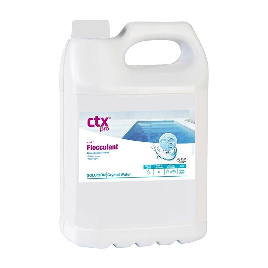 Flüssiges Flockungsmittel für klares Poolwasser, 5 Liter, geeignet für kristallklares Wasser und auf.