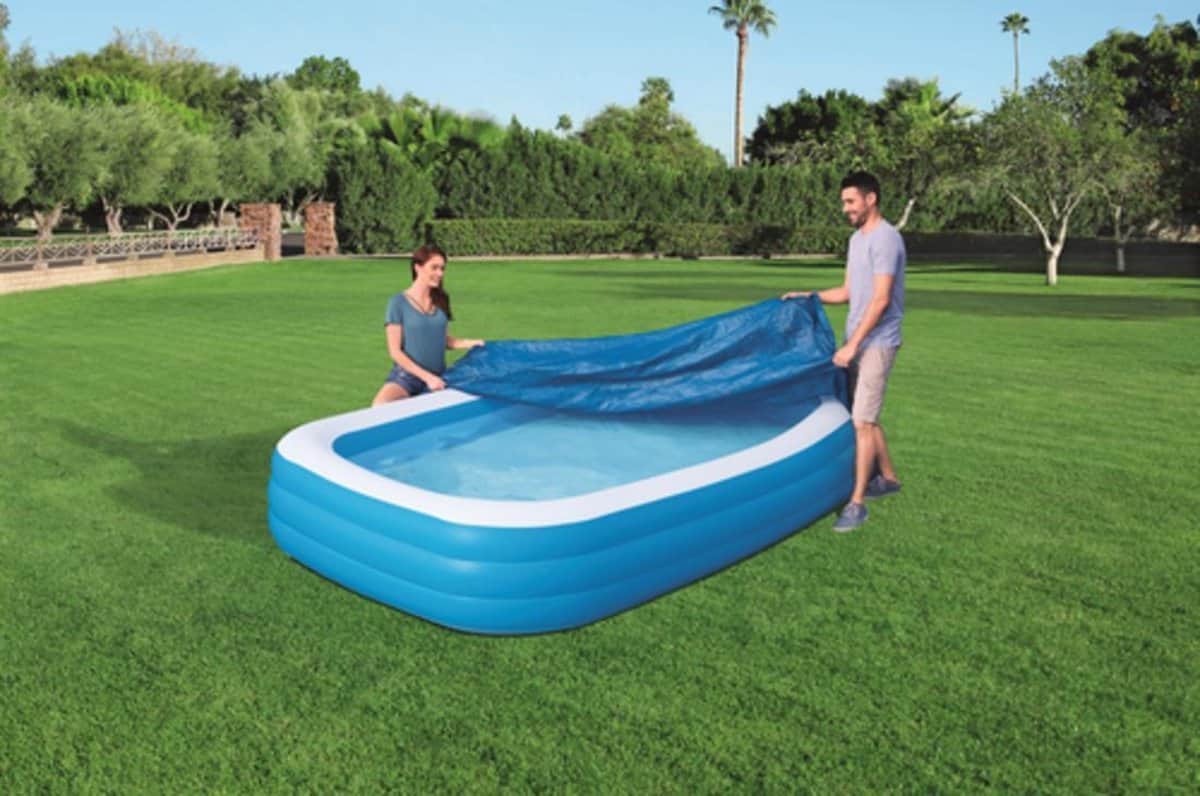 Poolabdeckung für Bestway Flowclear Pool 305x183x56cm.