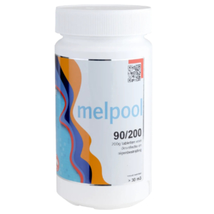 Melpool Chlortabletten 90/200 für Pooldesinfektion und Augenschutz.