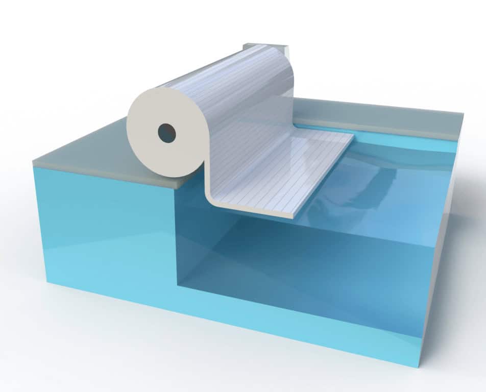 Rollladenlamellen für Poolschutz und Poolpflege.