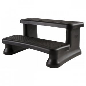SmartStep Spa-Treppe in Schwarz für sicheren Zugang zu Ihrem Spa.