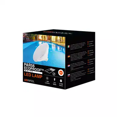 LED-Poolleuchte Par 56 weiß mit 30 LEDs, energieeffizient und wasserdicht für sichere Poolbeleuchtung.