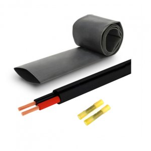 Kabelset mit 40cm Kabel und Steckverbindern für die Poolrenovierung.