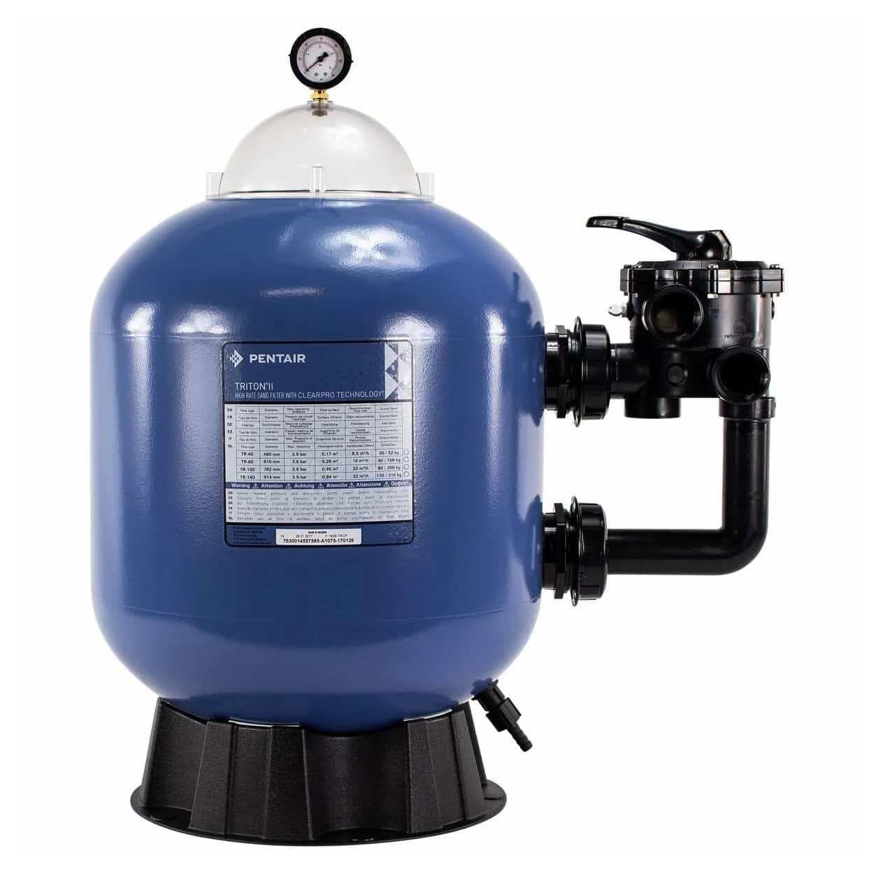 Pentair Triton II Sandfilter für Pools, 8,5m³ Kapazität.