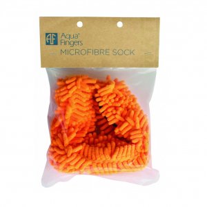 Antriebsbürste Aqua Fingers Mikrofaser, wasserbeständig, orange für die Poolreinigung.