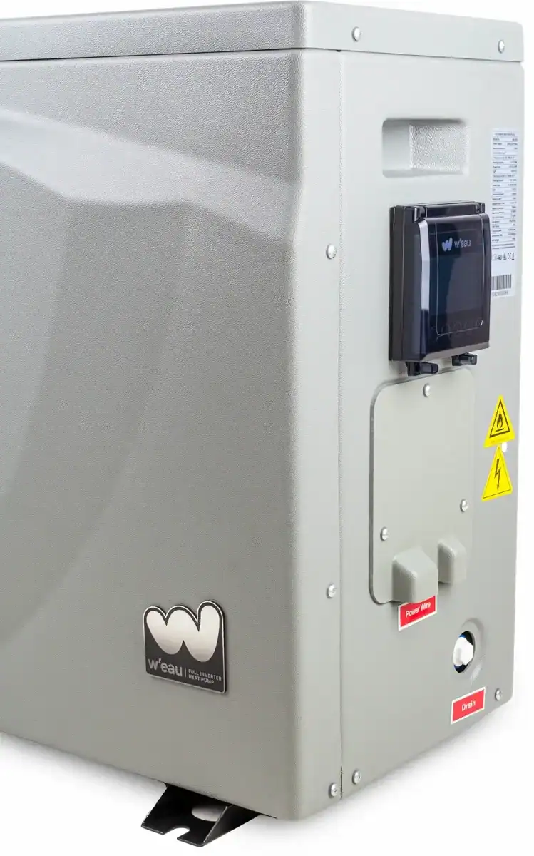 Inverter-Poolwärmepumpe zum energieeffizienten Beheizen von Pools. Geeignet für W'eau Full Inv.