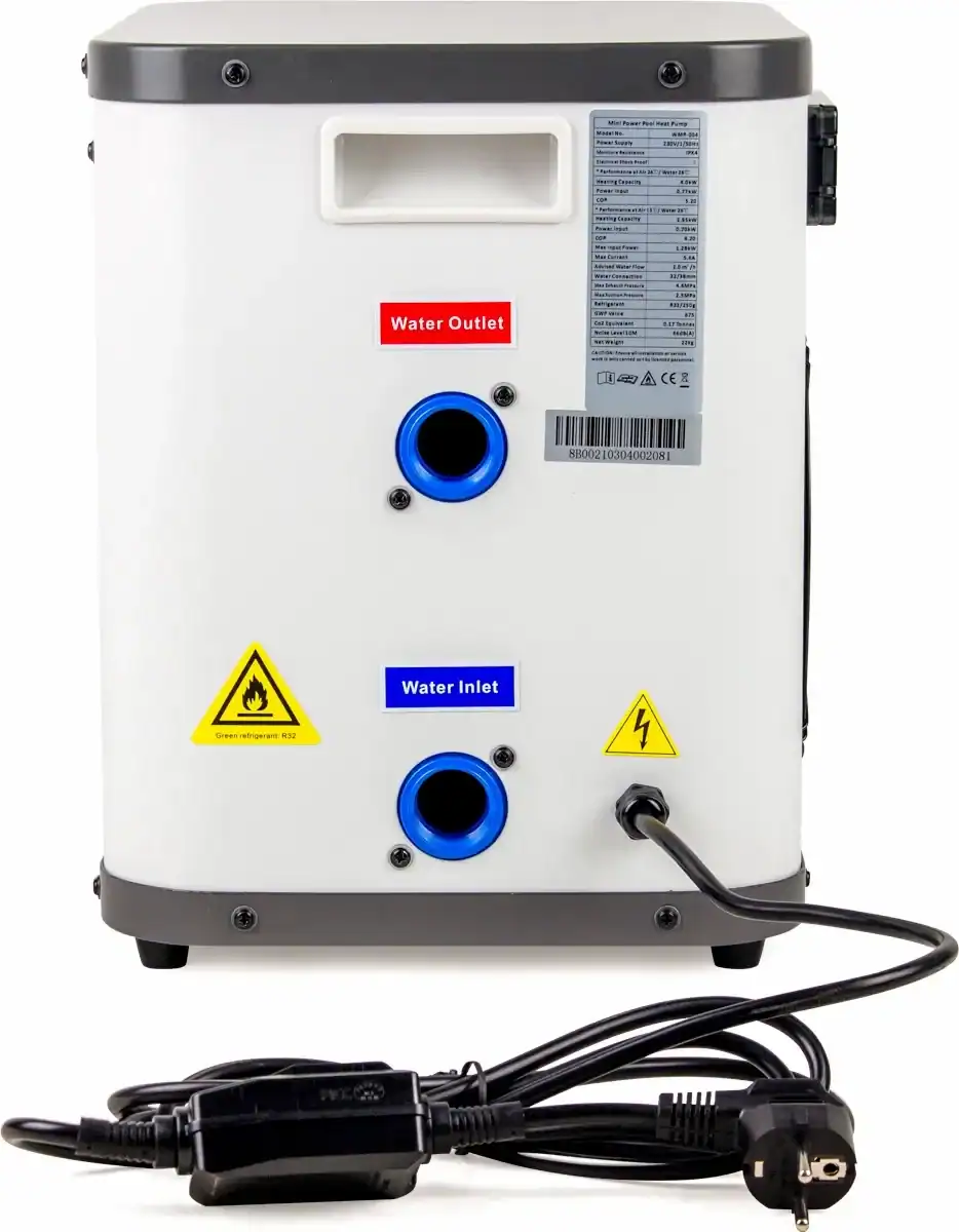 Pool-Wärmepumpe für Mini-Pools, 4 kW, energieeffizient.