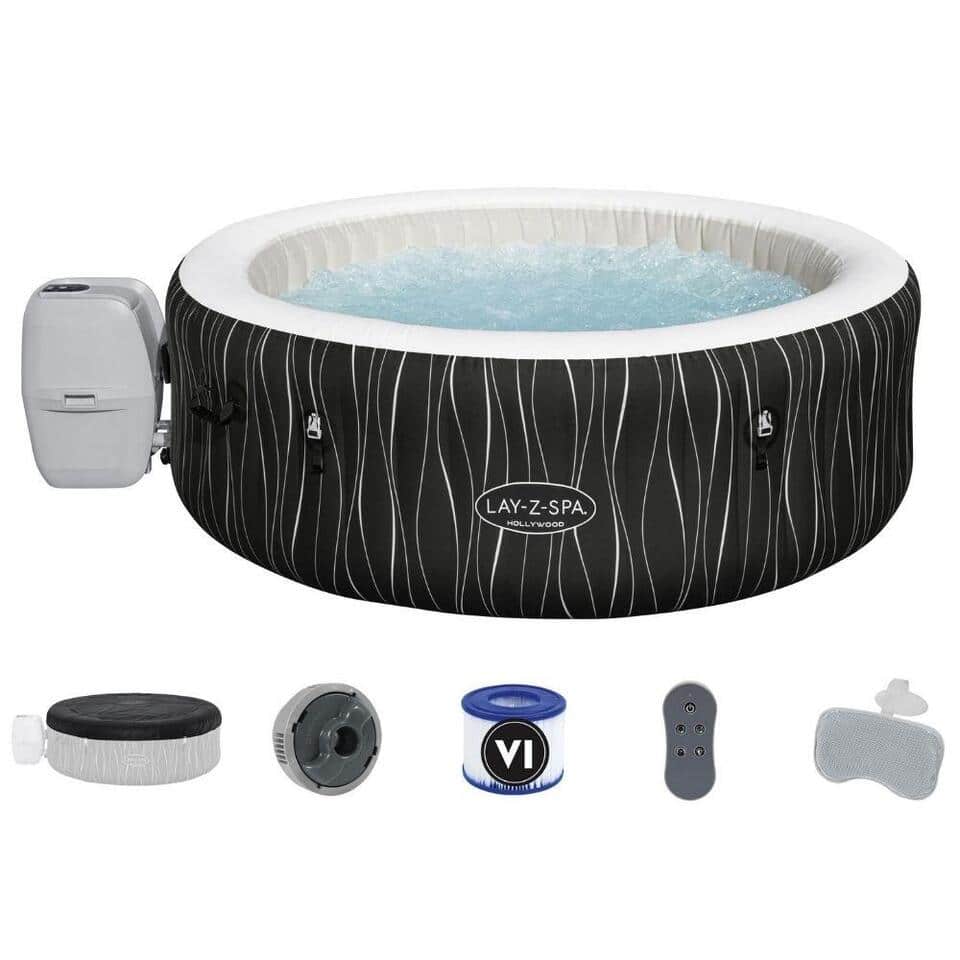 Luxuriöser aufblasbarer Spa für 4-6 Personen mit Airjet- und Freeze-Shield-Technologie.
