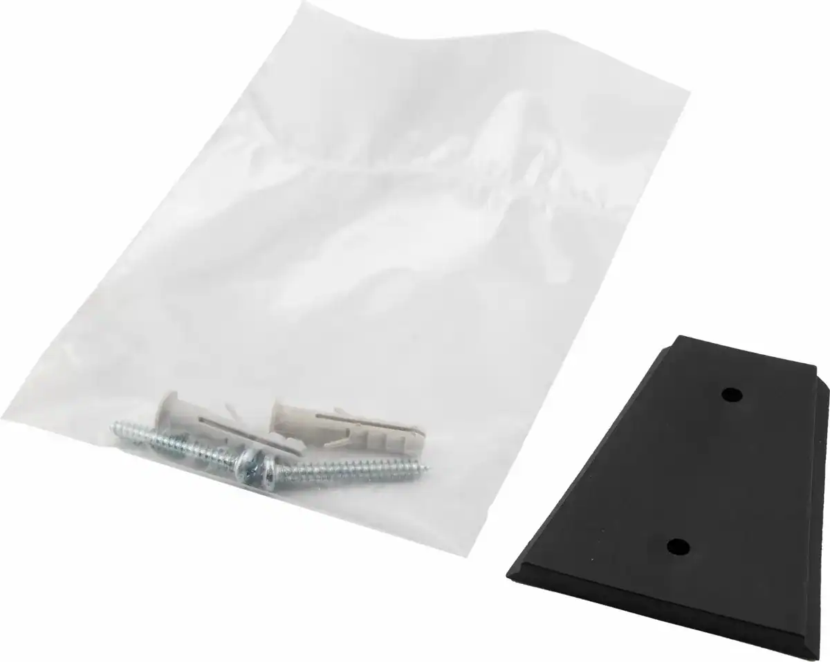 Dosierpumpe für pH- und Redoxkontrolle in Pools, inklusive Montageplatte und Befestigungsmaterial.