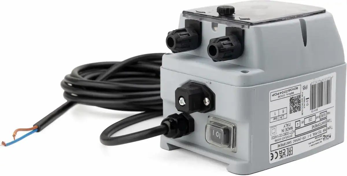 Dosierpumpe für pH- und Redoxregelung in Pools.
