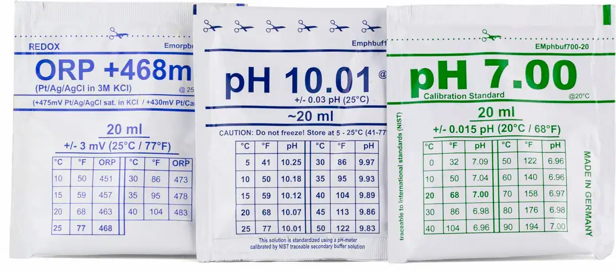 Redox- und pH-Teststreifen für Poolwasser, präzise und schnelle Messung.