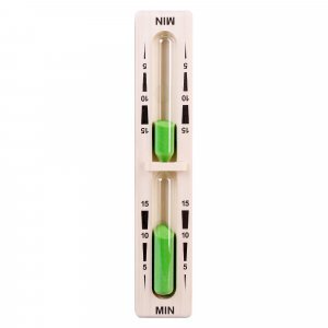 Sanduhr für Sauna, grüner Sand, 15 Minuten, Eliga.