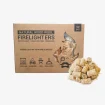 Natürliche Holzkohle-Anzündhölzer für offenen Kamin, BBQ und Pizzaofen.