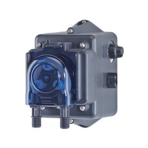 Dosierpumpe für Flockungsmittel im Pool, automatische Wasserreinigung.