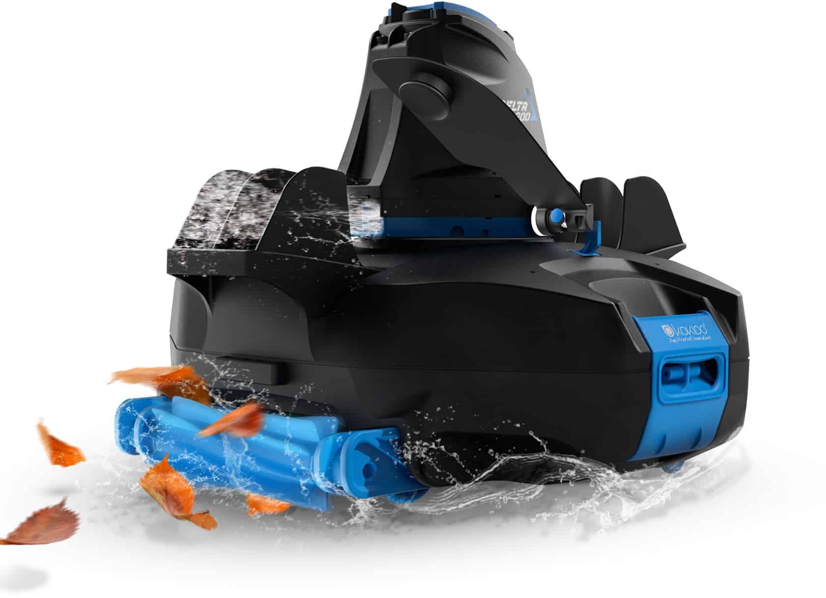 Wiederaufladbarer Poolroboter zur Poolreinigung, ideal zum Entfernen von Schmutz und Laub.