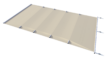 Sicherheitsabdeckung für Pool, Farbe Beige, pro m².
