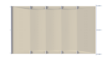 Sicherheitsabdeckung für Pool in Beige, pro m².