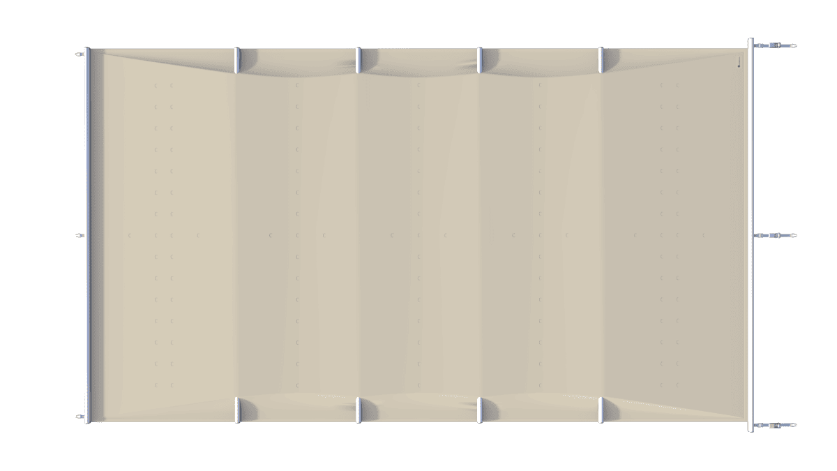 Sicherheitsabdeckung für Pool in Beige, pro m².