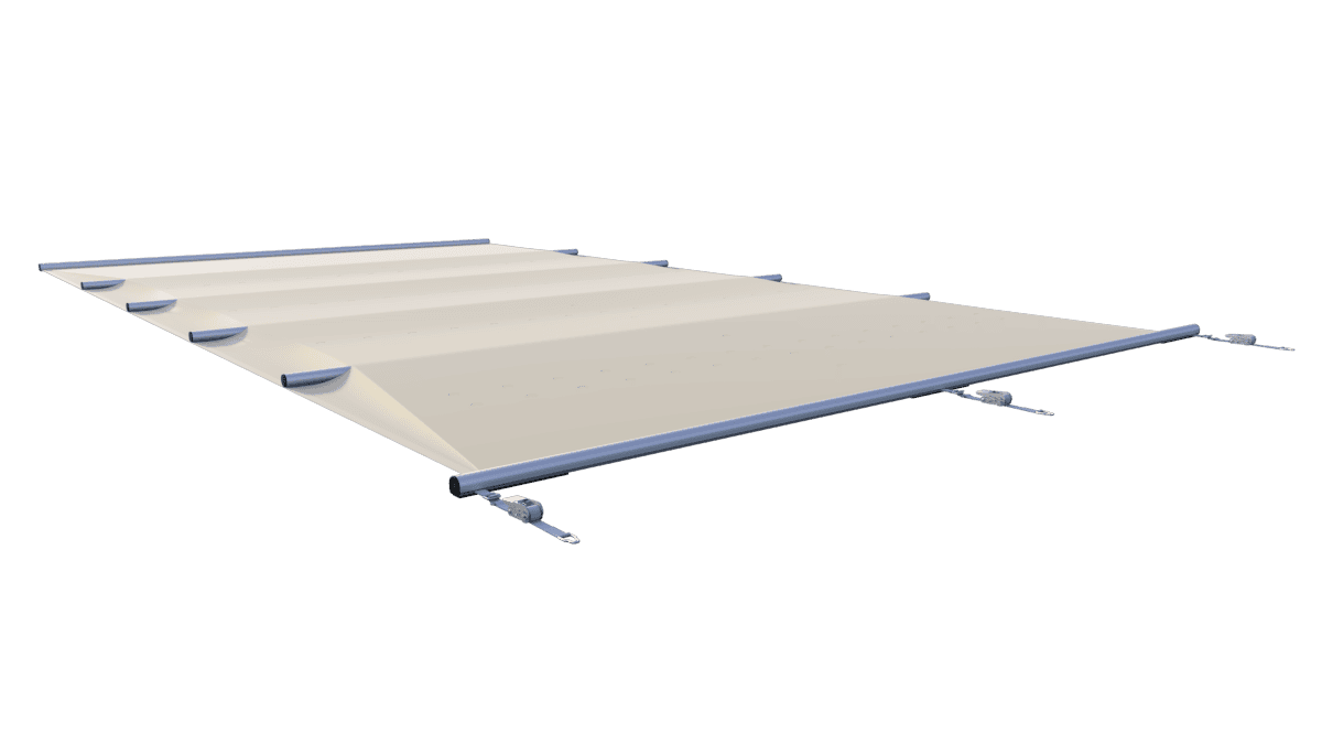 Sicherheitsabdeckung für Pools, Farbe Beige, pro m².