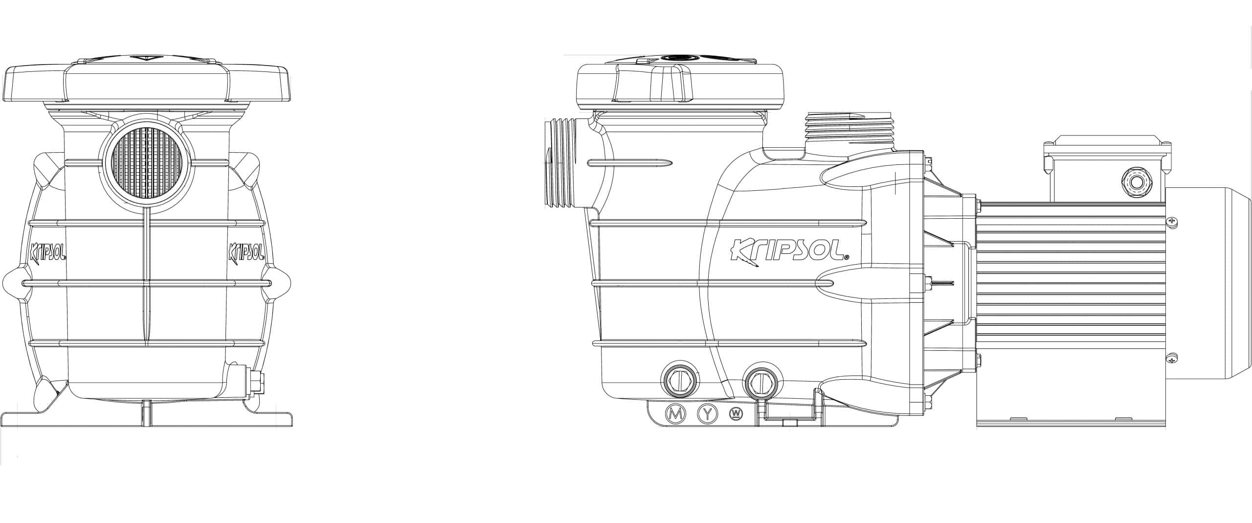 Kripsol S2-150M Poolpumpe für effiziente Poolwasserzirkulation.