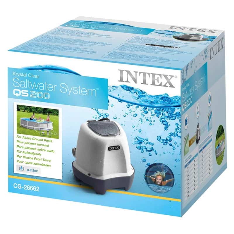 Intex QS200 Salzwassersystem für Pools bis 8.327 Liter, ideal für sauberes und gesundes Poolwasser.