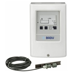 Niveauregler Badu BNR 300 mit Magnetventil zur Poolwasserkontrolle.